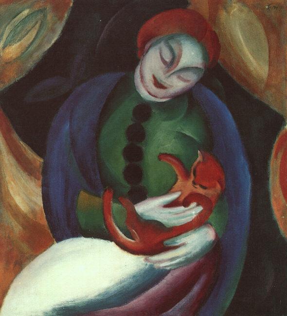 Franz Marc Girl with Car II